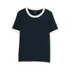 Apc Contrasting-trims T-shirt In Blue