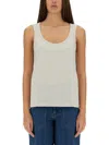 Apc A.p.c. Sleeveless Tank Top In Grey