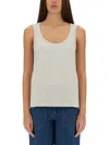 Apc A.p.c. Sleeveless Tank Top In Grey