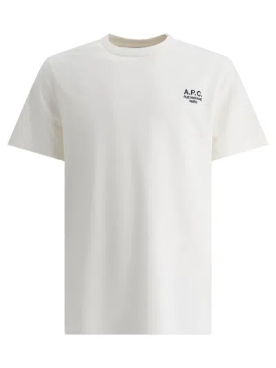 Apc A.p.c. Topwear In White/dark Navy