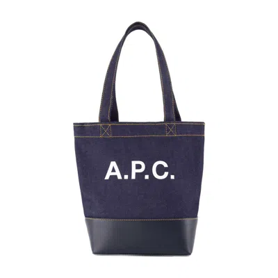 Apc A.p.c. Tote Axel Small In Blue