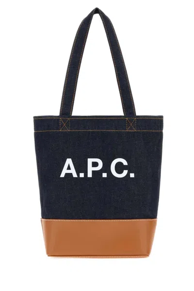 A.p.c. Tote Axel Small In Blue