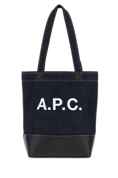 A.p.c. Tote Axel Small In Blue