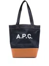 A.p.c. Small Axel Tote In Blue