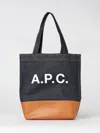 A.p.c. A. P.c. Medium Logo-detail Denim Tote Bag In Multi