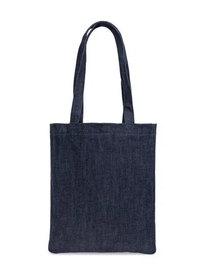 A.p.c. Tote Bag In Blue