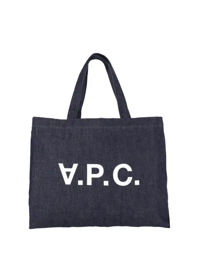 A.p.c. Tote Bag "daniela" In Blue