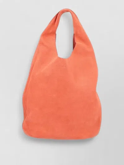 A.p.c. Tote Bag Everyday Use Medium Size Shoulder Strap In Orange