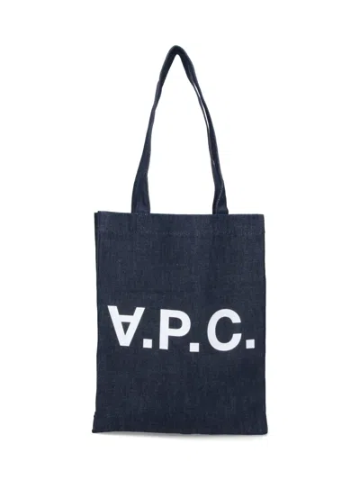 A.p.c. Tote Bag "laure" In Blue