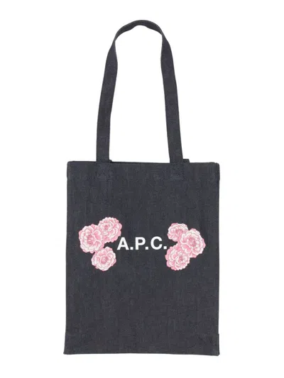 Apc A.p.c. Tote Bag Lou Unisex In Blue