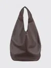 Apc A.p.c. Tote Bag In High-quality Grained Leather In Brown