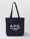 Apc A.p.c. Navy Blue Canvas Lou Rue Madame Shopping Bag