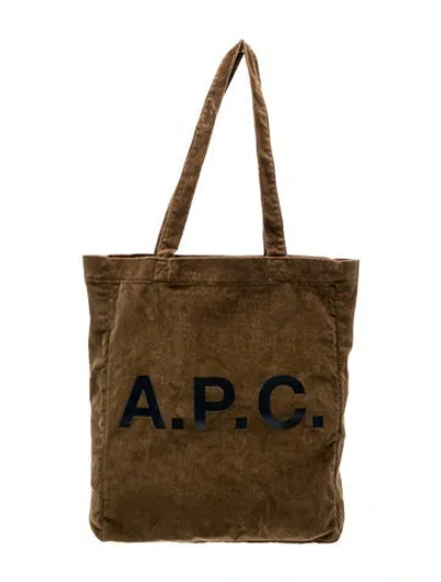 Pre-owned A.p.c. Tote In Brown