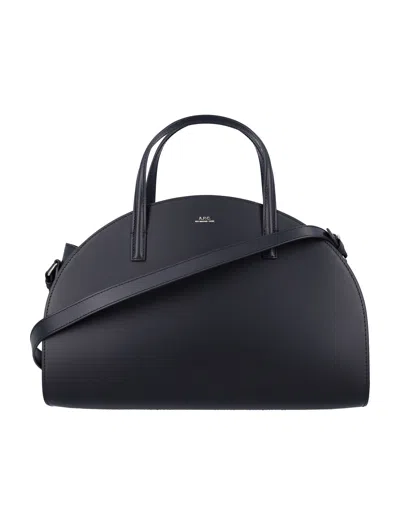 Apc A.p.c. Curved Silhouette Tote Bag In Black