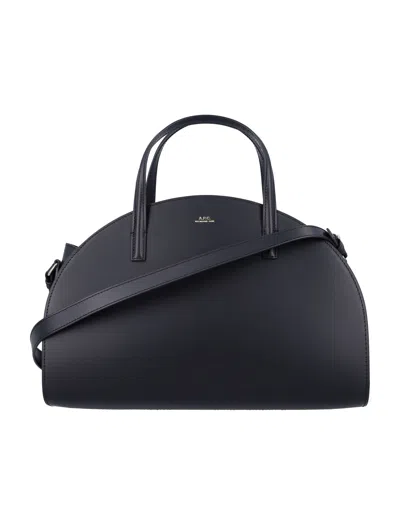 Apc A.p.c. Tote Demi Lune In Black