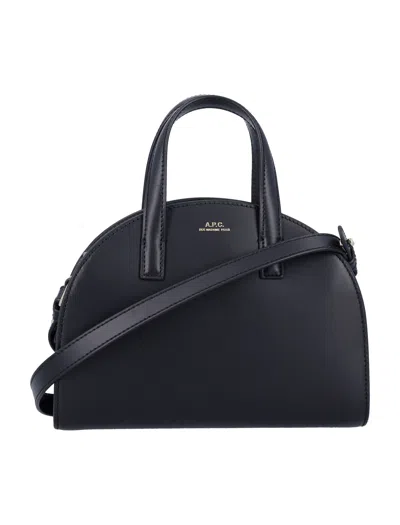Apc A.p.c. Tote Demi Lune Small In Black