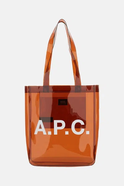 Apc Tote Lou Shopping Bag In Brown