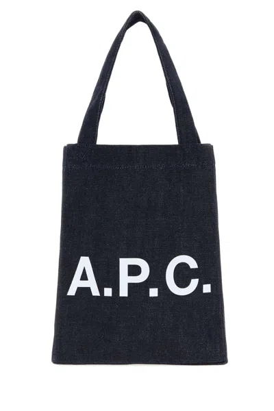 A.p.c. Tote Lou Small In Blue