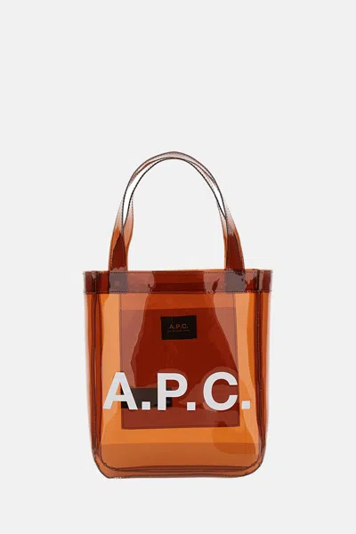 Apc Tote Lou Small Bag In Brown