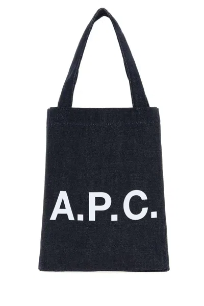 A.p.c. Tote Lou Small In Blue