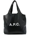 Apc A.p.c. Ninon Black Media Tote Bag Women In Black