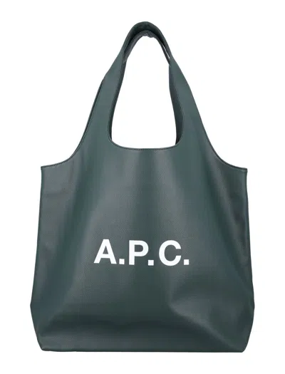 Apc A.p.c. Tote Ninon In Green