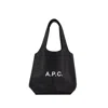 Apc Tote Ninon Small - Synthetic Leather - Black In Black