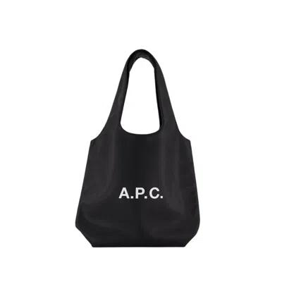 Apc Tote Ninon Small - Synthetic Leather - Black