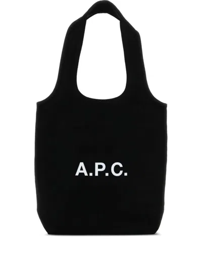 Apc A.p.c. Tote Ninon Small Bag In Black