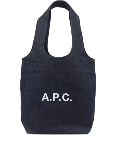 Apc A.p.c. Tote Ninon Small Bags In Blue