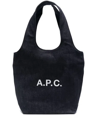 Apc A.p.c. Tote  Ninon Small Bags In Blue