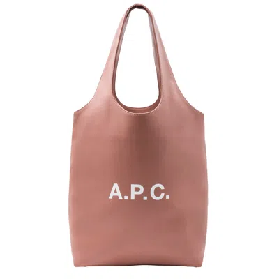 Apc Small Ninon Tote Bag In Brown