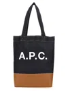 Apc A.p.c. Dark Blue Denim Handbag In Multicolor