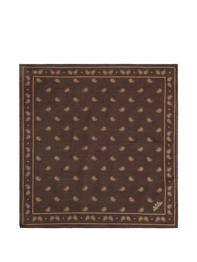 A.p.c. Toutou Paisley-print Dog Bandana In Brown