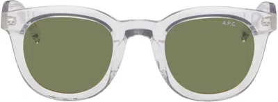 Apc Transparent Lou Sunglasses In Aaa Transparent