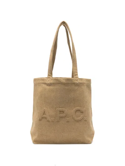 Apc Trapèze Logo-patch Tote Bag In Purple