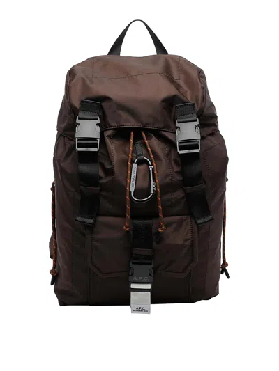 Apc Treck Backpack In Brown