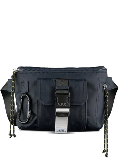 A.p.c. Treck Buckle-fastening Cross Body Bag In Blue