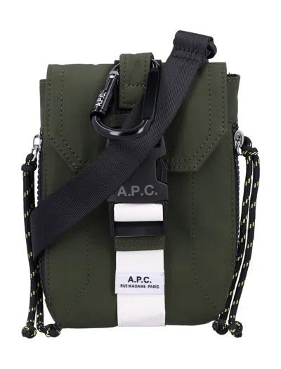 Apc A.p.c. Treck Crossbody Pouch In Green