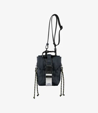Apc Treck Neck Pouch One Size Dark Navy In Black