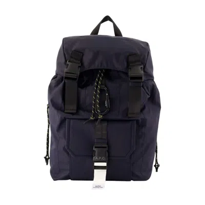A.p.c. Navy Blue Polyamide Trek 2.0 Backpack