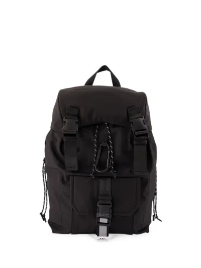 A.p.c. Trek 2.0 Buckle-fastening Backpack In Black
