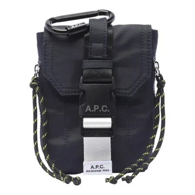 Apc A.p.c. Men Trek Crossbody Bag In Blue