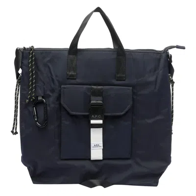 Apc A.p.c. Men Trek Tote Bag In Blue