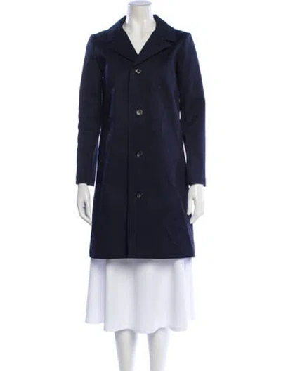 Pre-owned Apc Trench Coat In Black
