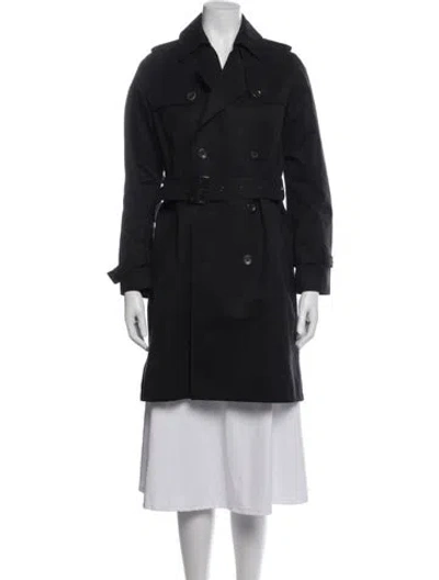 Pre-owned A.p.c. Trench Coat In Blue