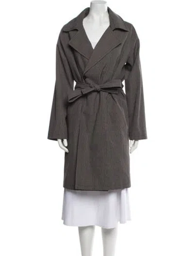 Pre-owned Apc Trench Coat In Gray