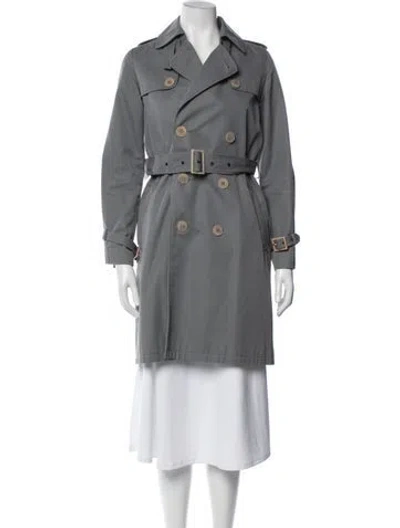 Pre-owned Apc Trench Coat In Gray