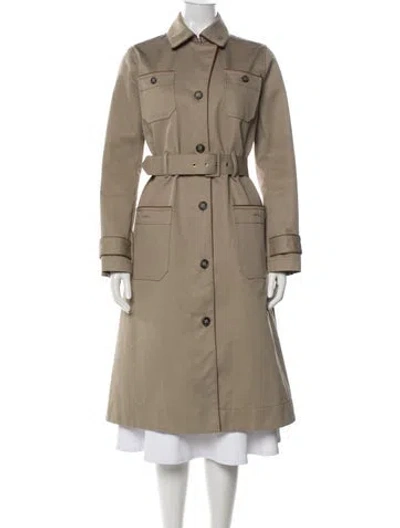 Pre-owned A.p.c. Trench Coat In Neutral