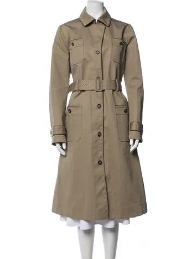 Pre-owned A.p.c. Trench Coat In Neutrals